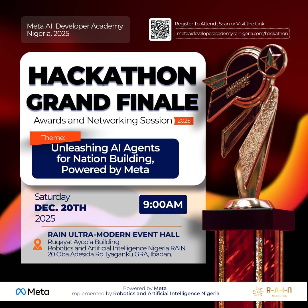 Meta AI Hackathon Grand Finale Poster